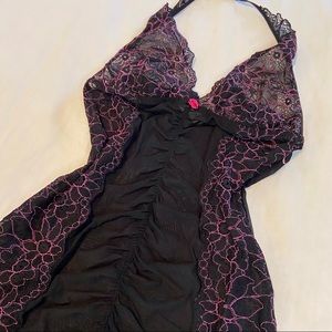 FREDERICK’S OF HOLLYWOOD Bodycon Halter Lingerie Dress